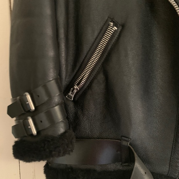 ACNE studios authentic Sherpa leather biker jacket - 36 - medium - Picture 16 of 16